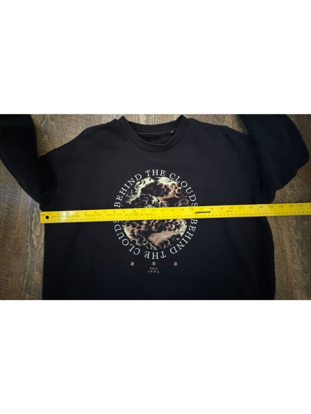 Scotch & Soda Women’s Behind the Clouds Graphic Sweatshirt Black Large - Picture 5 of 10